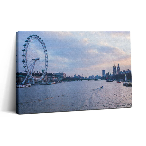 Vászonkép nyomtatás 30x20 London Eye városi panoráma