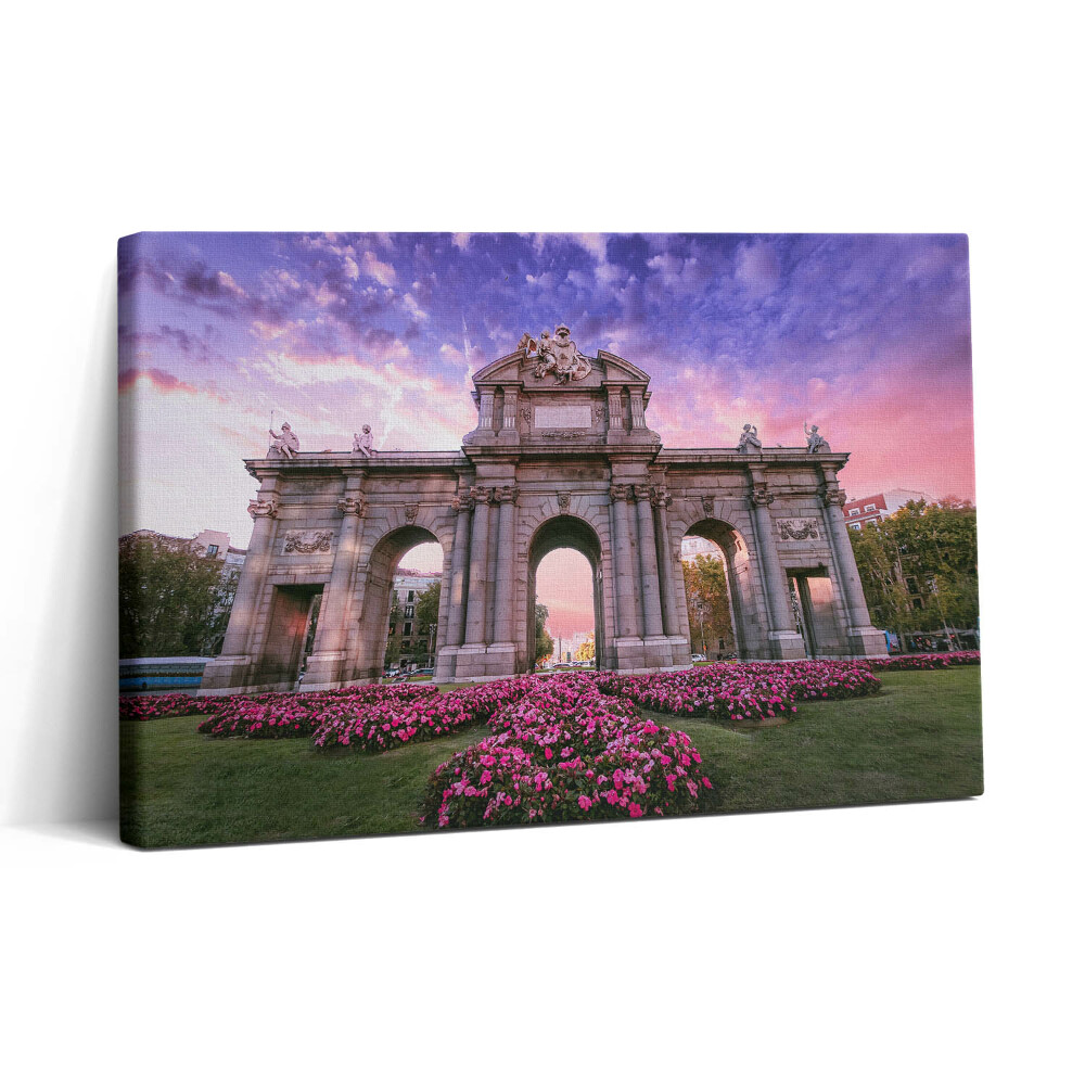 Vászonkép nyomtatás 30x20 Alcala kapui Madrid, Spanyolország