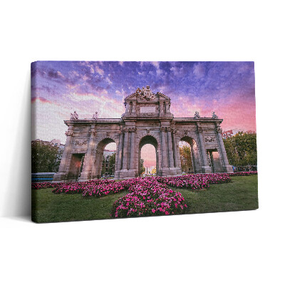 Vászonkép nyomtatás 30x20 Alcala kapui Madrid, Spanyolország