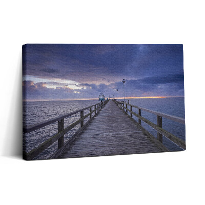 Vászonkép nyomtatás 30x20 Móló a Balti-tengeren