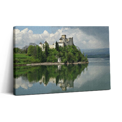 Vászonkép nyomtatás 30x20 Vár Niedzica felől