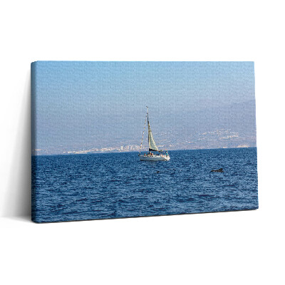 Vászonkép nyomtatás 30x20 Egy jacht Tenerifén