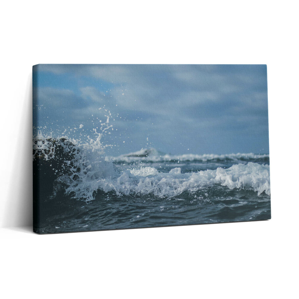 Vászonkép nyomtatás 30x20 A tenger hullámainak fotózása
