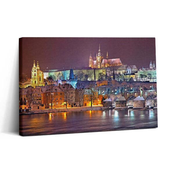 Vászonkép nyomtatás 30x20 Prágai várnegyed