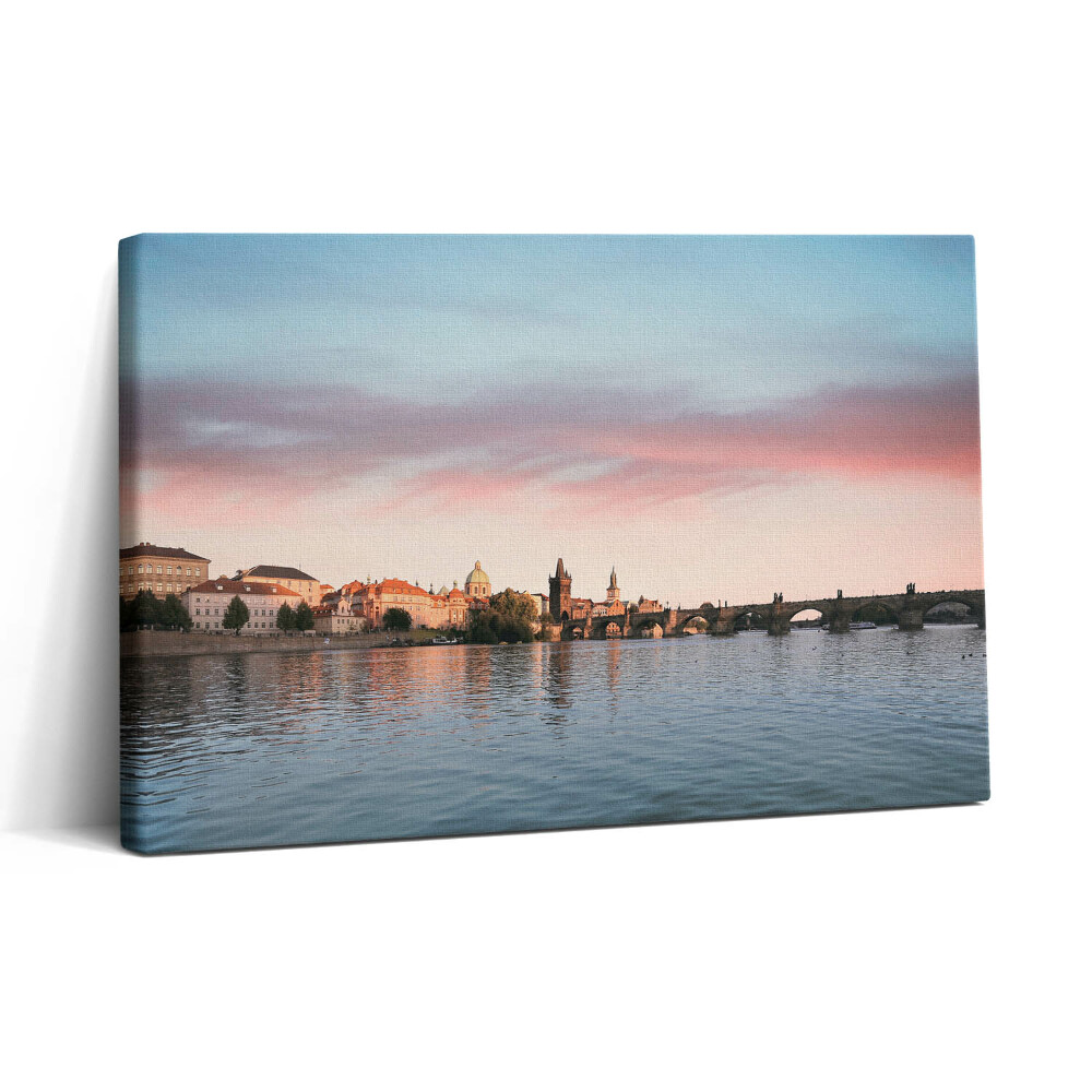 Vászonkép nyomtatás 30x20 Károly-híd Prágában