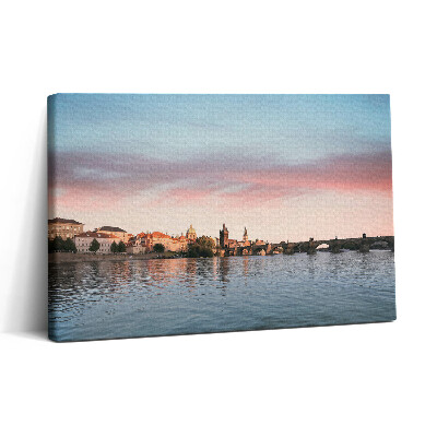 Vászonkép nyomtatás 30x20 Károly-híd Prágában