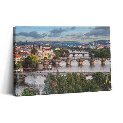 Vászonkép nyomtatás 30x20 Prágai kilátás