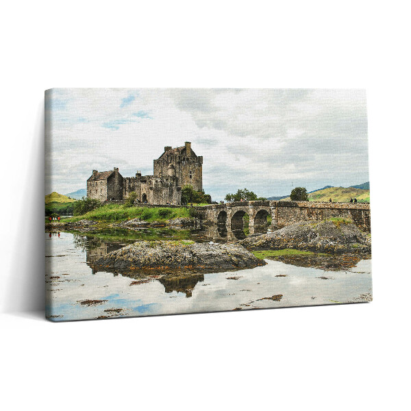 Vászonkép nyomtatás 30x20 Eilean Donan kastély Skóciában