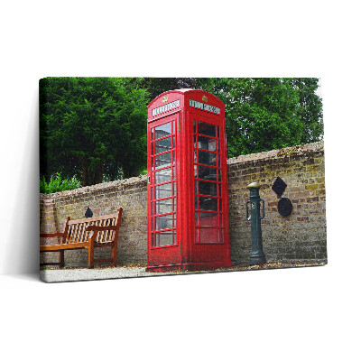 Vászonkép nyomtatás 30x20 Piros telefonfülke
