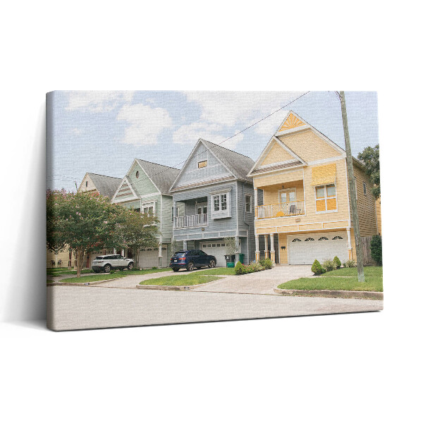 Vászonkép nyomtatás 30x20 Házak Houstonban