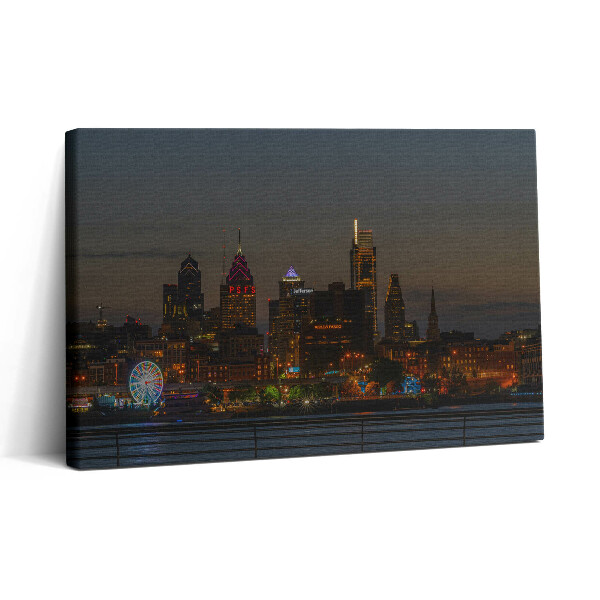 Vászonkép nyomtatás 30x20 Óriáskerék Philadelphiában