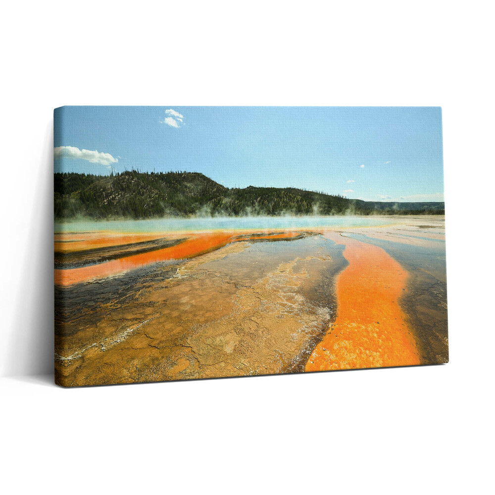 Vászonkép nyomtatás 30x20 Tó hegyekkel