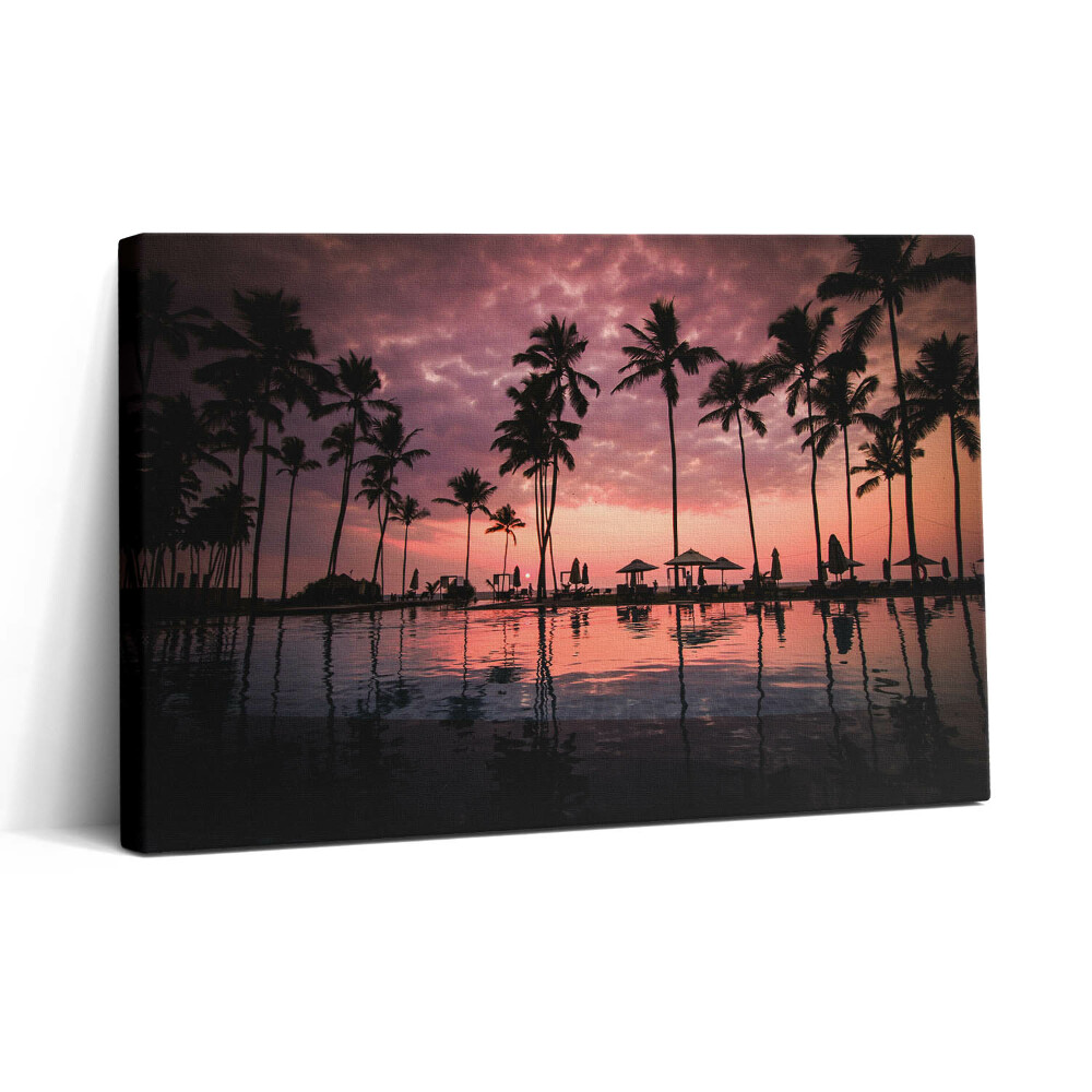 Vászonkép nyomtatás 30x20 Hawaii pálmafák