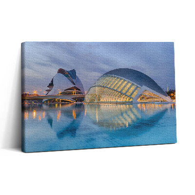 Vászonkép nyomtatás 30x20 Naplemente város