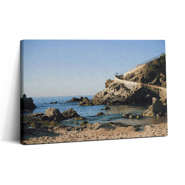 Vászonkép nyomtatás 30x20 Strand a Costa Brava partján
