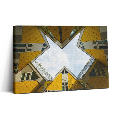 Vászonkép nyomtatás 30x20 Rotterdami házak
