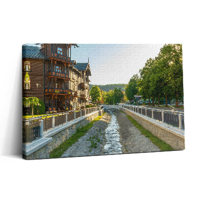 Vászonkép nyomtatás 30x20 Krynica Zdrój Beszkizia városában