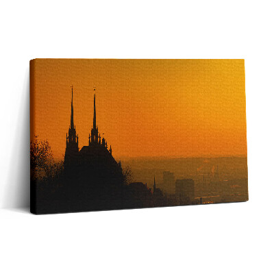 Vászonkép nyomtatás 30x20 A brünni székesegyház látképe