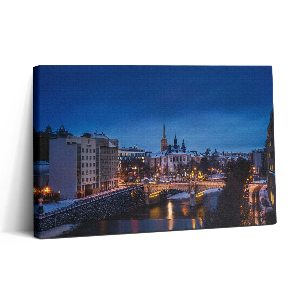 Vászonkép nyomtatás 30x20 Pilsen panorámája a Cseh Köztársaságban