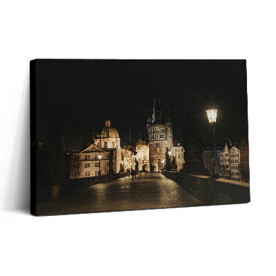 Vászonkép nyomtatás 30x20 A prágai Károly-híd