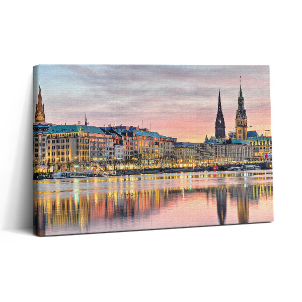 Vászonkép nyomtatás 30x20 Alster Hamburgban