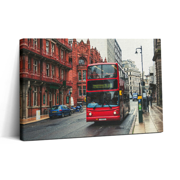 Vászonkép nyomtatás 30x20 Busz Birminghamben, Egyesült Királyság