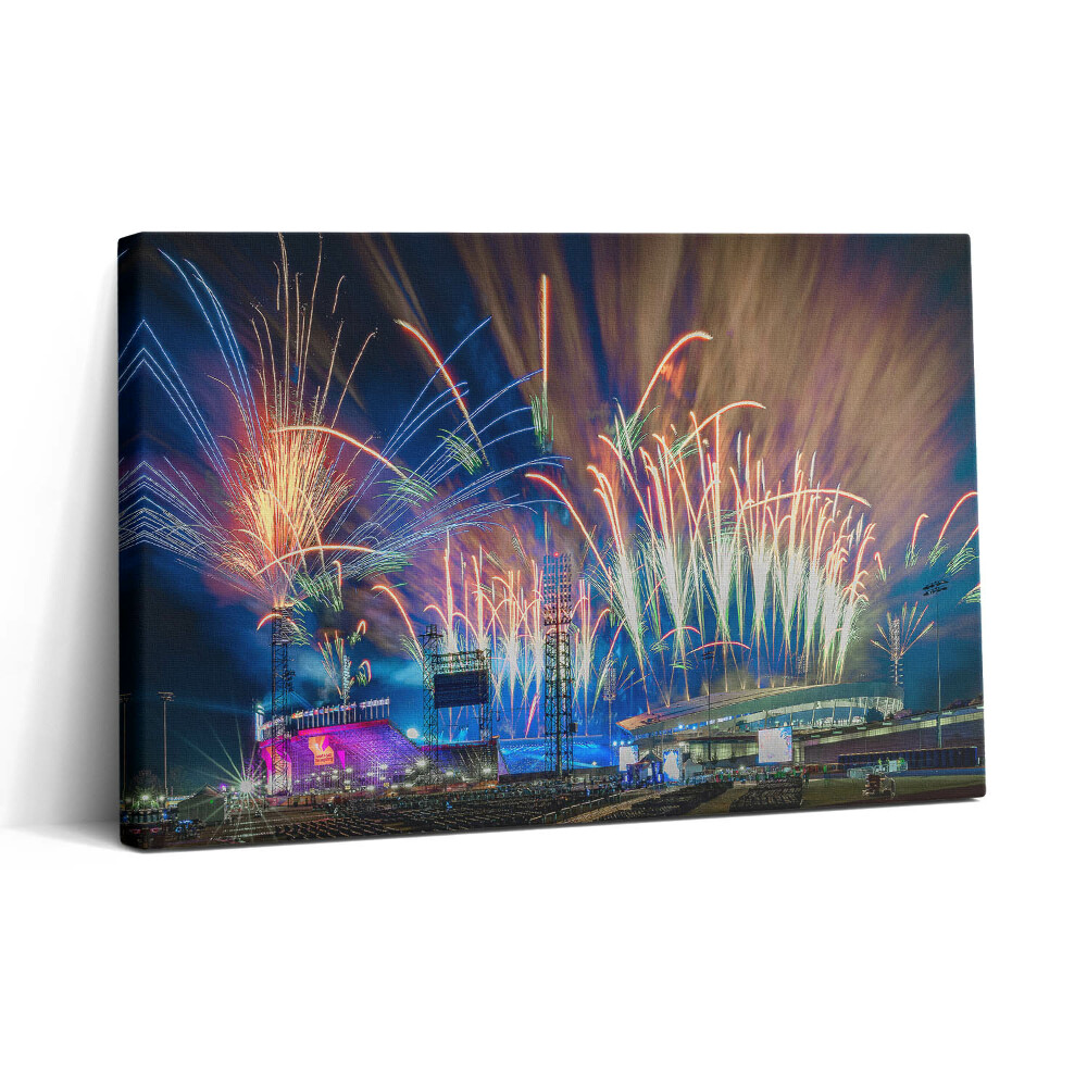 Vászonkép nyomtatás 30x20 Újév Birminghamben