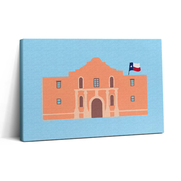 Vászonkép nyomtatás 30x20 Az Alamo emlékműve Texasban