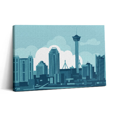 Vászonkép nyomtatás 30x20 San Antonio építészete az Egyesült Államokban