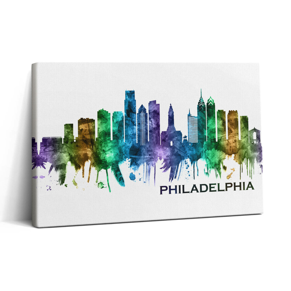 Vászonkép nyomtatás 30x20 Színes illusztráció Philadelphia