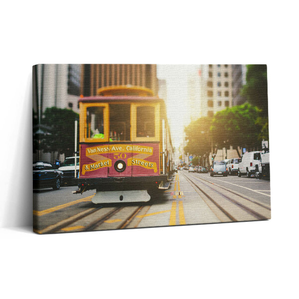 Vászonkép nyomtatás 30x20 San Francisco-i villamos