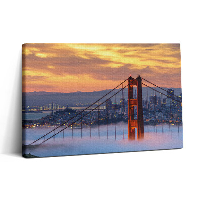 Vászonkép nyomtatás 30x20 San Francisco hídja