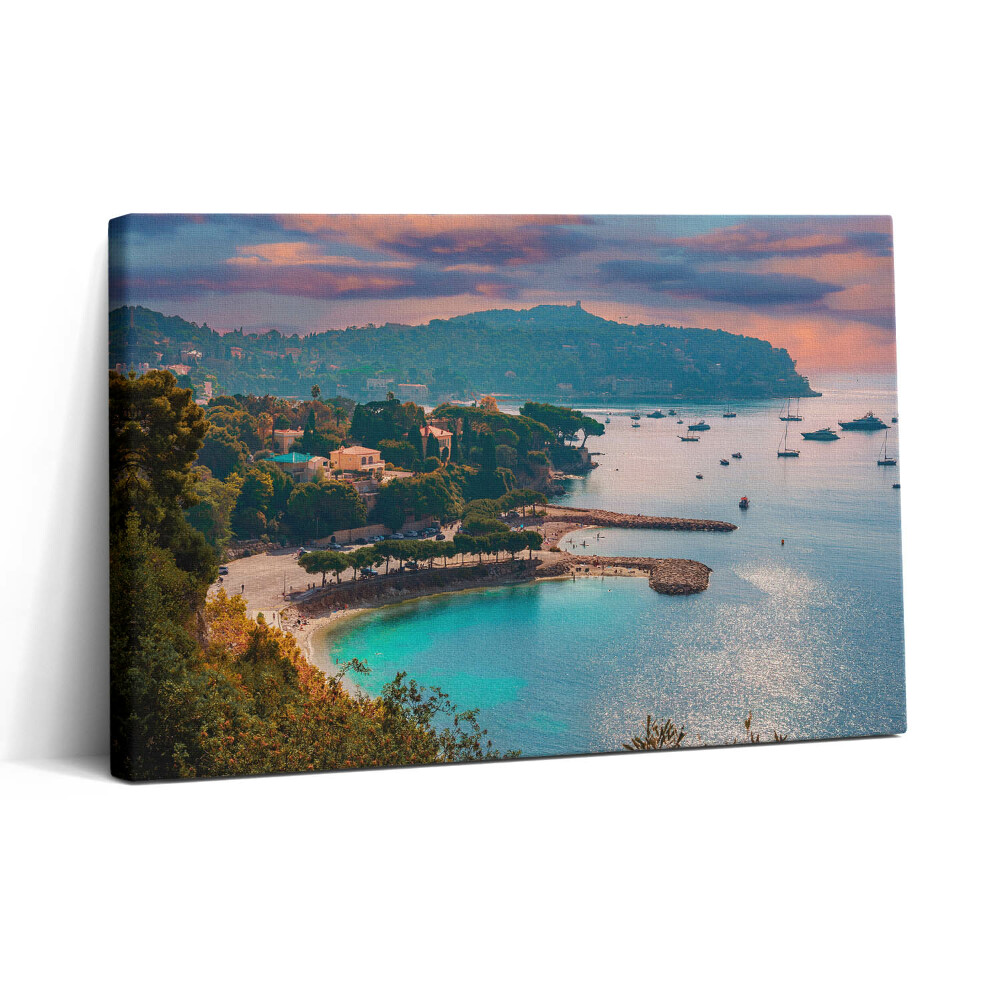 Vászonkép nyomtatás 30x20 A francia Riviéra látképe