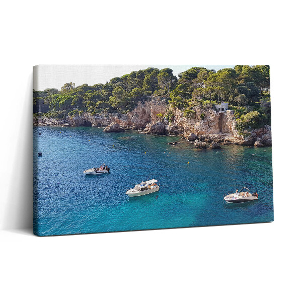 Vászonkép nyomtatás 30x20 Tájkép a Cap d'Antibes-nél
