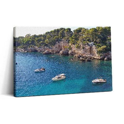 Vászonkép nyomtatás 30x20 Tájkép a Cap d'Antibes-nél