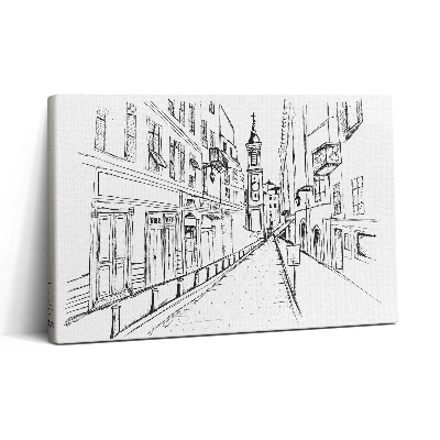 Vászonkép nyomtatás 30x20 Városrajz Provence