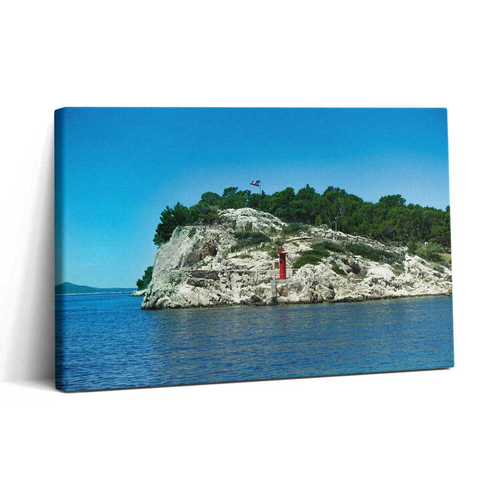 Vászonkép nyomtatás 30x20 Split Horvátország Festői útvonal