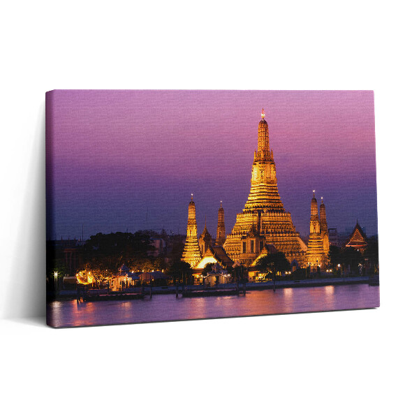 Vászonkép nyomtatás 30x20 Egy templom a thaiföldi Bangkokban