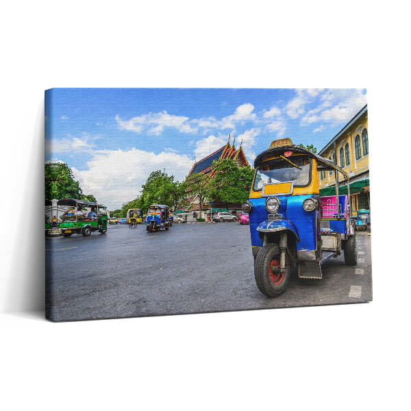 Vászonkép nyomtatás 30x20 Tuk tuk-taxi Bangkokban