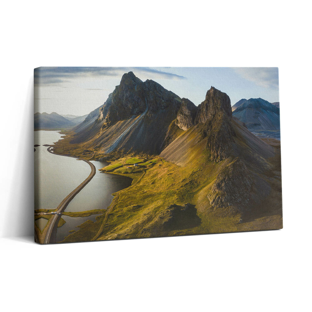 Vászonkép nyomtatás 30x20 Festői út Izlandról