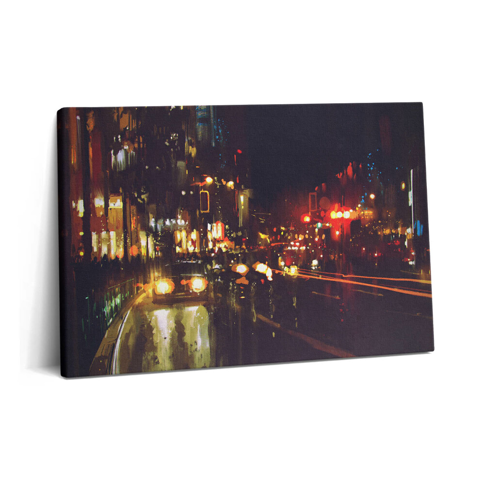 Canvas kép 60x40 Elmosódott festett város