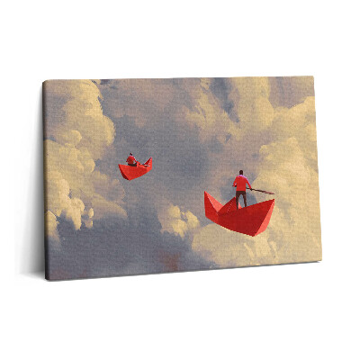 Canvas kép 60x40 Utazás papírhajókkal