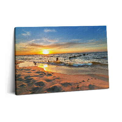 Canvas kép 60x40 Napfelkelte a tengerparton