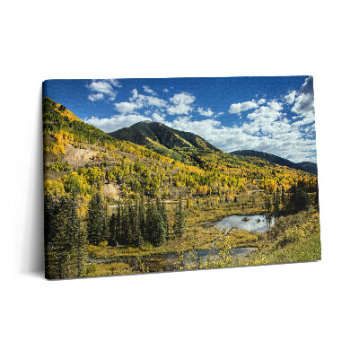 Canvas kép 60x40 Tájkép hegyi növényzettel