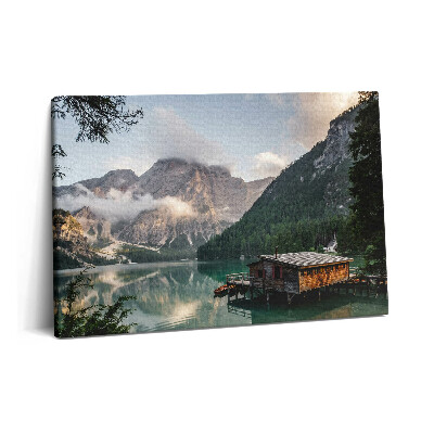 Canvas kép 60x40 Hegyi tóház