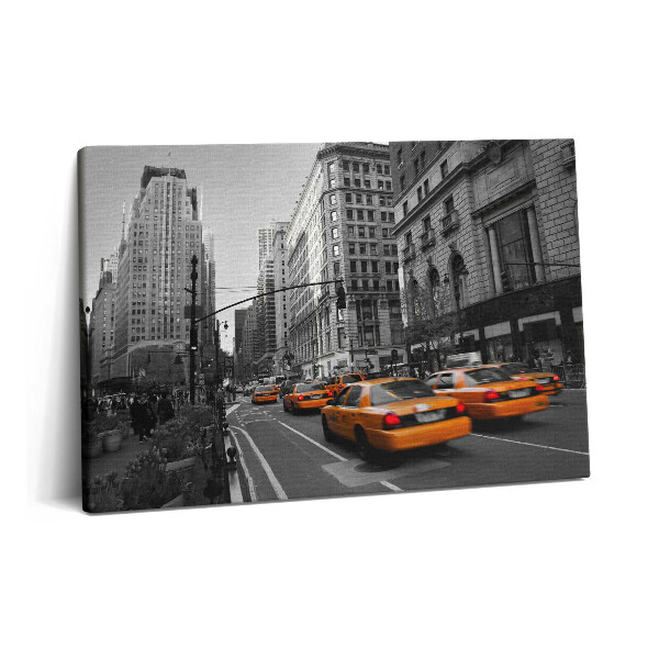 Canvas kép 60x40 Taxiforgalom egy manhattani sugárúton