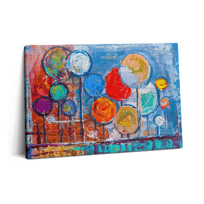 Canvas kép 60x40 Absztrakció - festett színes körök