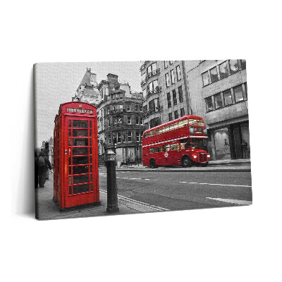 Canvas kép 60x40 Történelmi amerikai busz az utcán