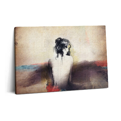Canvas kép 60x40 Absztrakt akvarell női portré