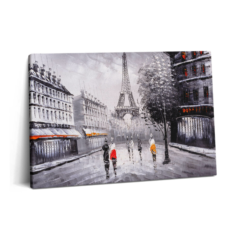 Canvas kép 60x40 Az Eiffel-torony utcai nézete Párizsban